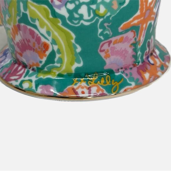 Lilly Pulitzer Gold Accent Mug - Shell Search Mug - Picture 2 of 5